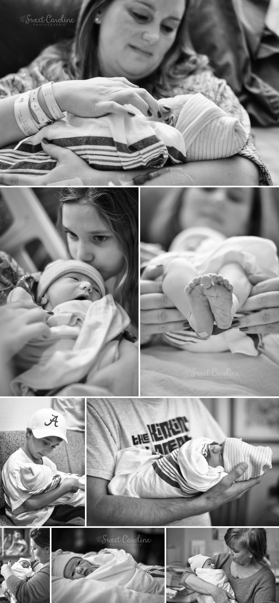 hospital birth baby boy with siblings