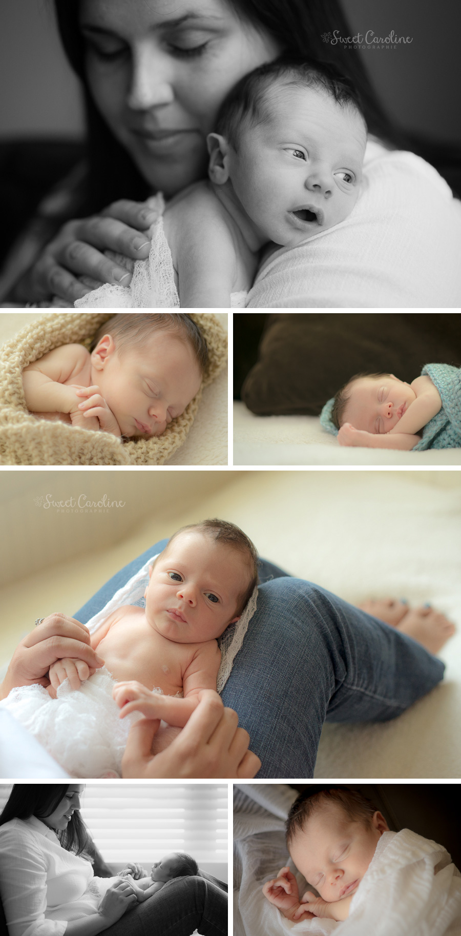 indoor newborn baby boy with mama