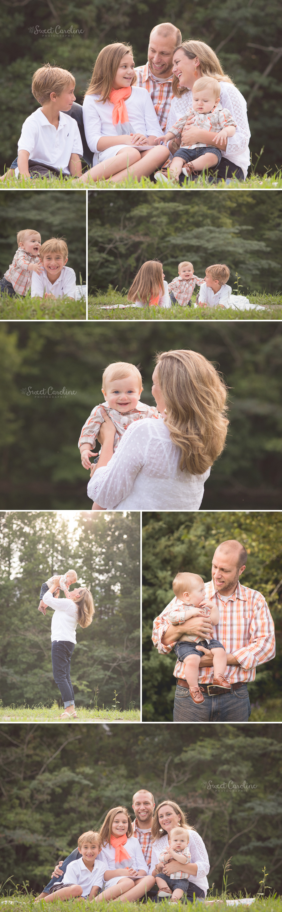 family mama baby outdoor september