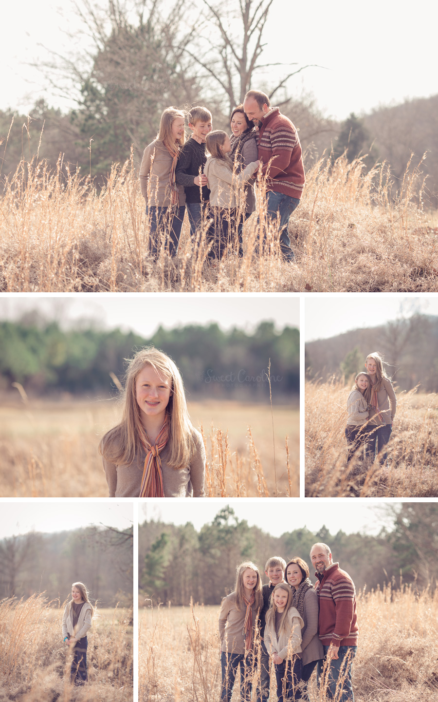 family in tall weeds organic sunset red clay state park