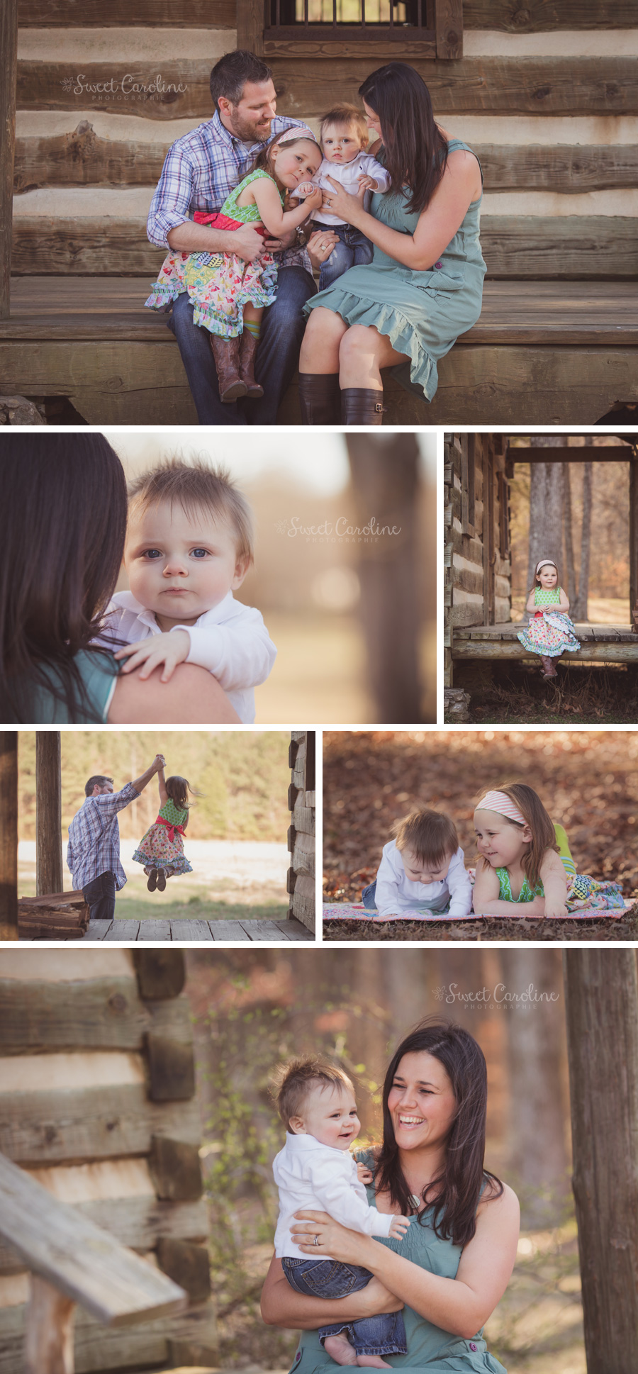 baby sitting sibling family red clay state park