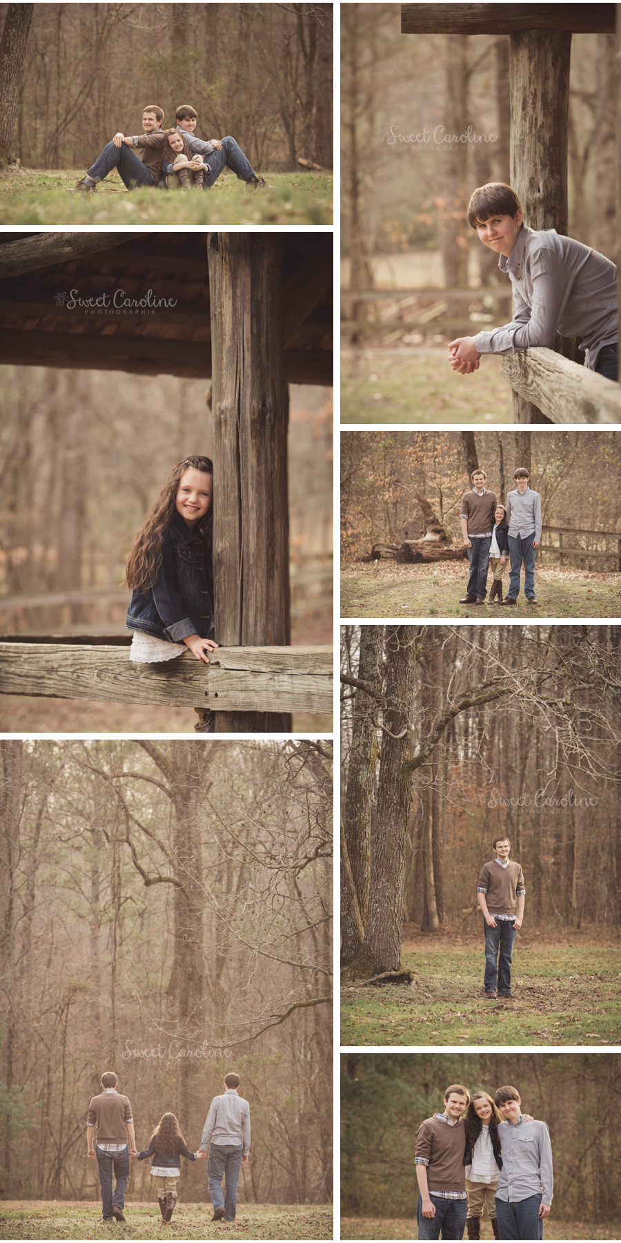 sibling outdoor red clay state park neutral natural setting