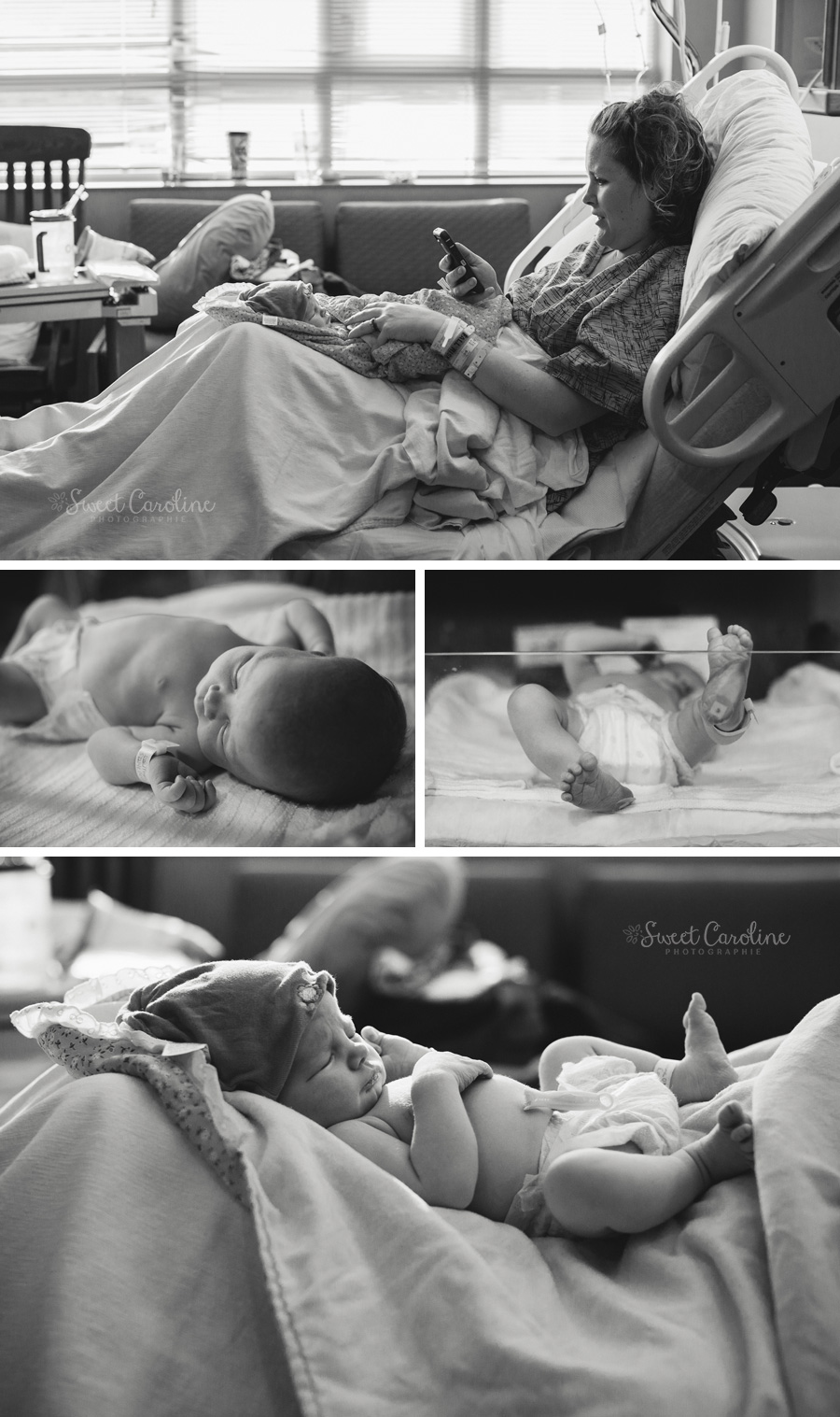 newborn baby meeting grandma via FaceTime 