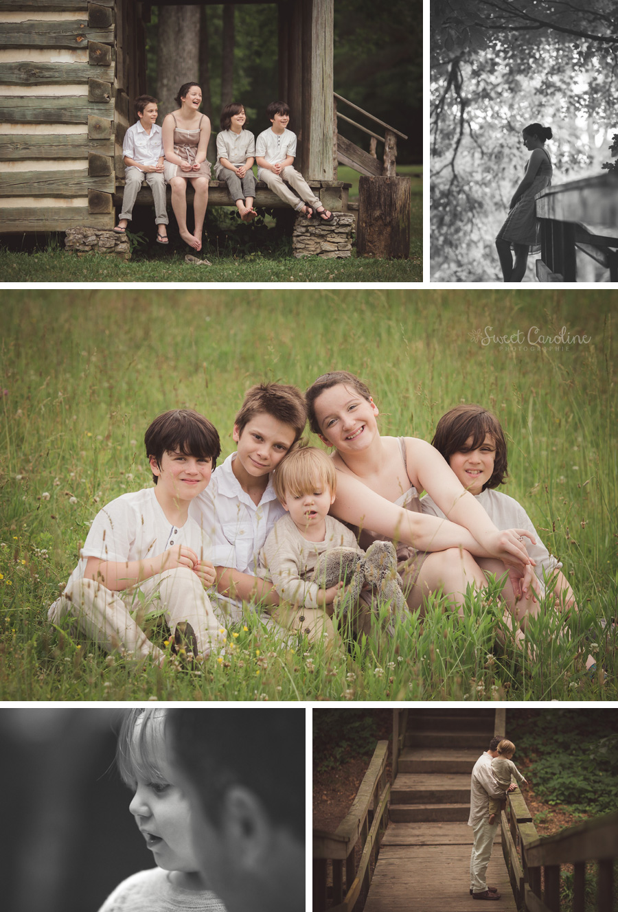 siblings in wildflowers