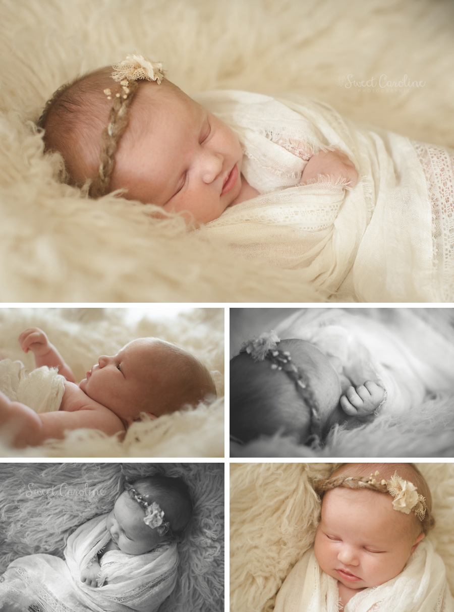 natural newborn photography baby girl