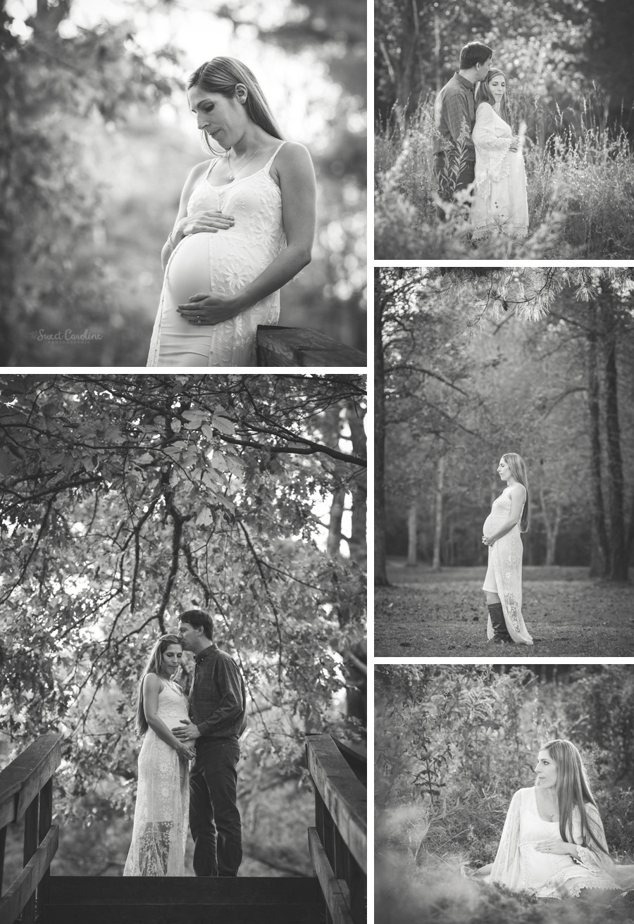 black and white maternity outdoor portraits | Chattanooga Maternity Photographer | Sweet Caroline Photographie