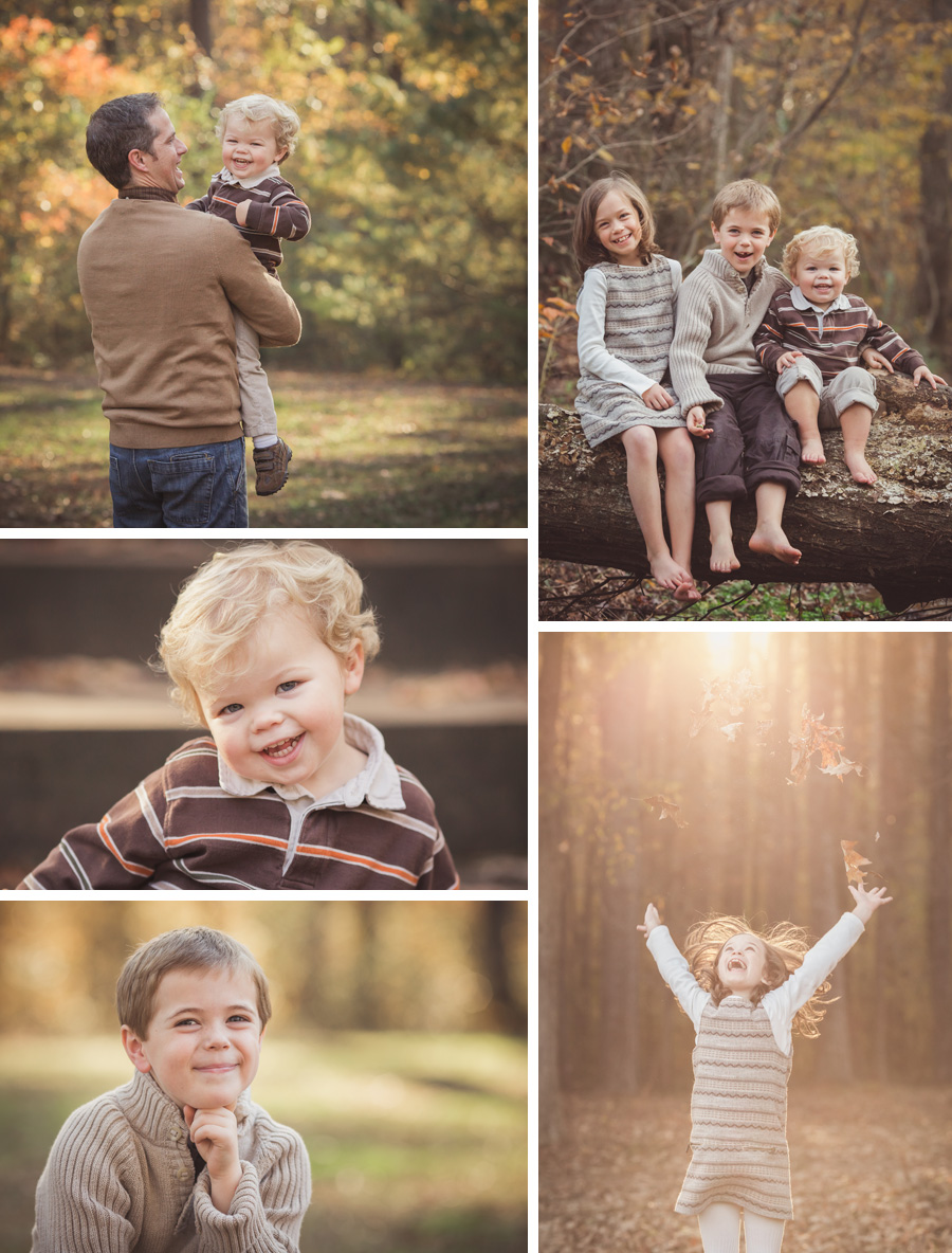 children playing in leaves | Chattanooga Child  Photographer | Sweet Caroline Photographie