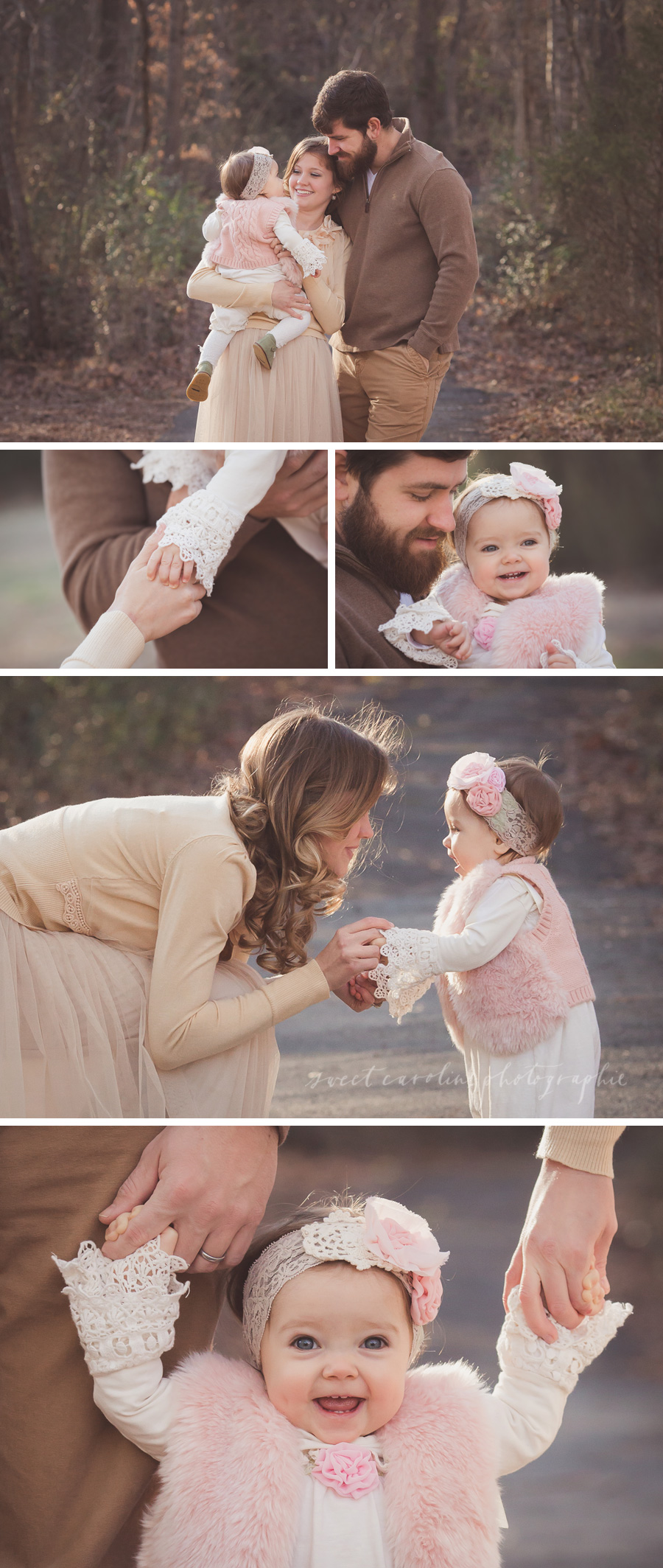 One year girl outdoor session | Chattanooga Baby Photographer | Sweet Caroline Photographie