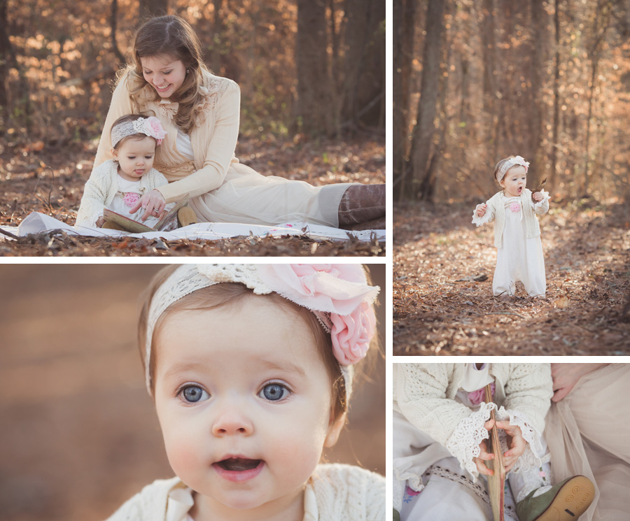 One year girl outdoor session | Chattanooga Baby Photographer | Sweet Caroline Photographie