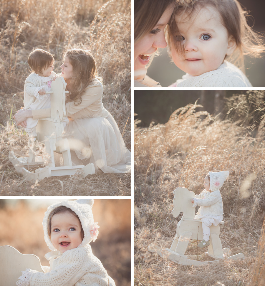 One year girl outdoor session | Chattanooga Baby Photographer | Sweet Caroline Photographie