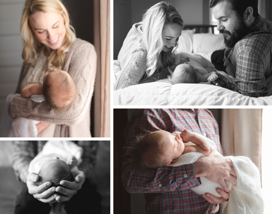 newborn baby boy in home session | Chattanooga Newborn Photographer | Sweet Caroline Photographie