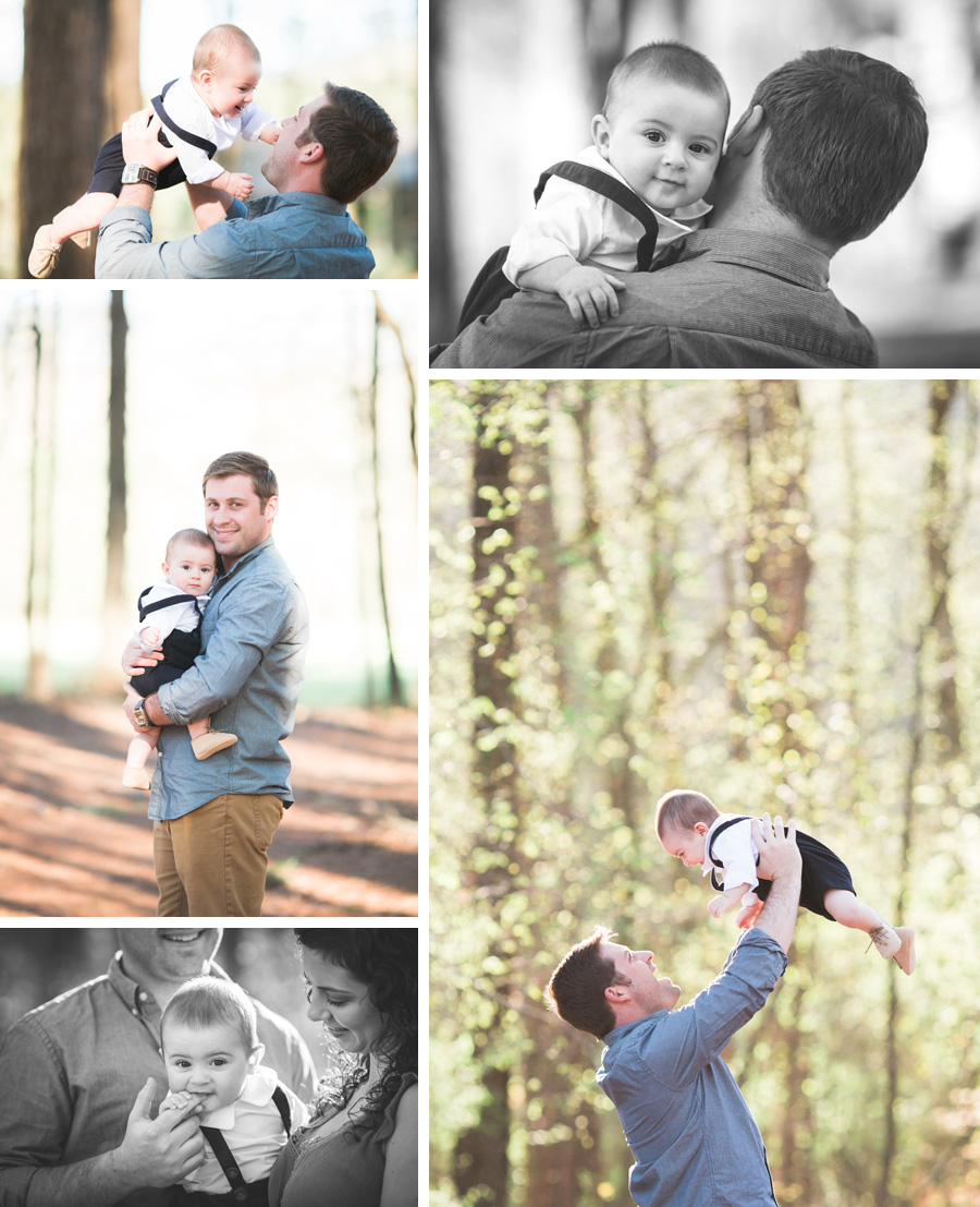 six month baby boy and daddy | Chattanooga Family Photographer | Sweet Caroline Photographie