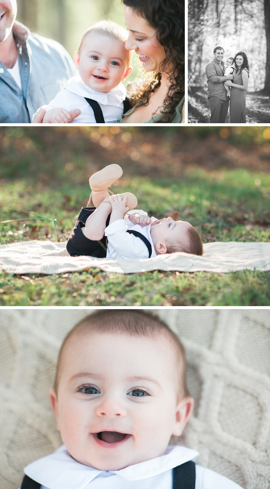 six month baby boy | Chattanooga Family Photographer | Sweet Caroline Photographie