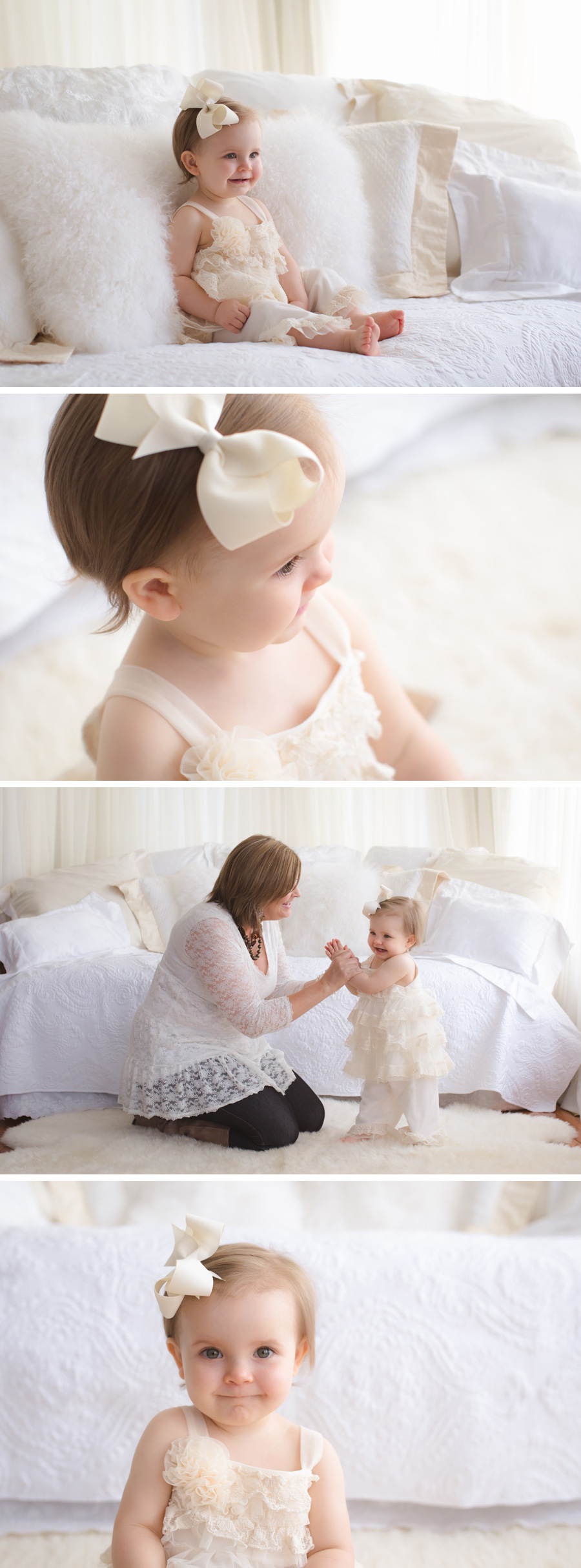 natural light studio baby girl portraits | Chattanooga Baby Photographer | Sweet Caroline Photographie