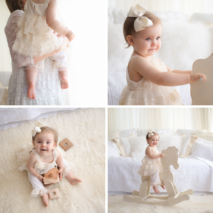 natural light studio baby girl portraits | Chattanooga Baby Photographer | Sweet Caroline Photographie
