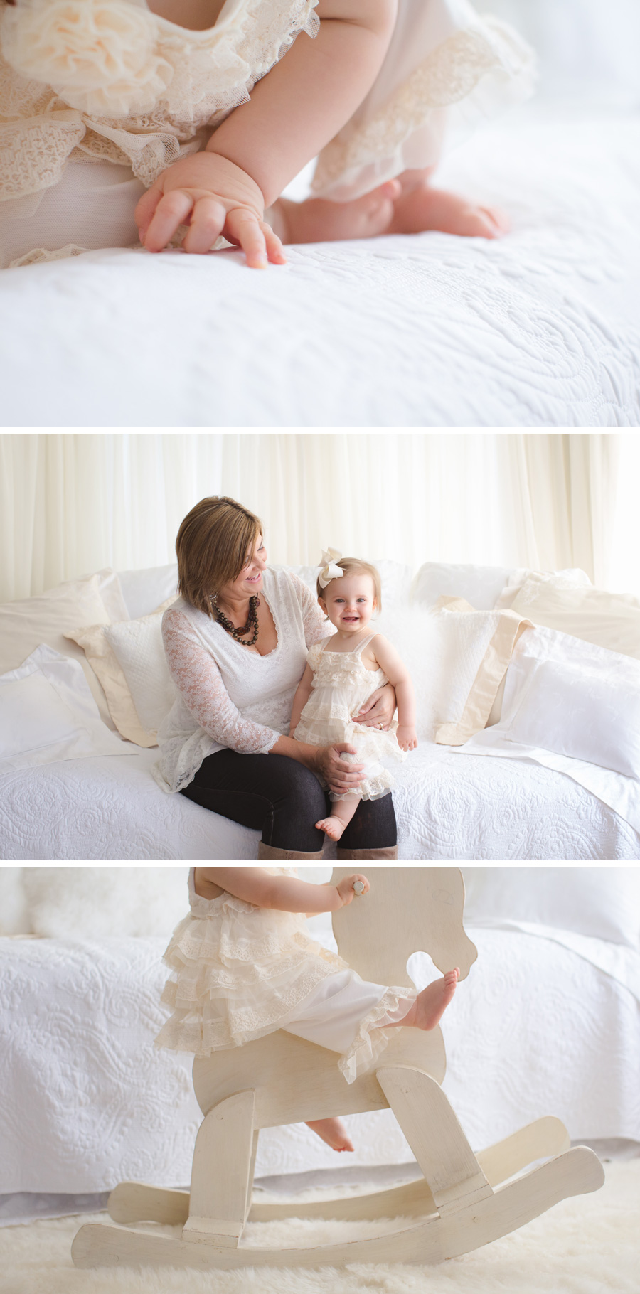 natural light studio baby girl portraits | Chattanooga Baby Photographer | Sweet Caroline Photographie