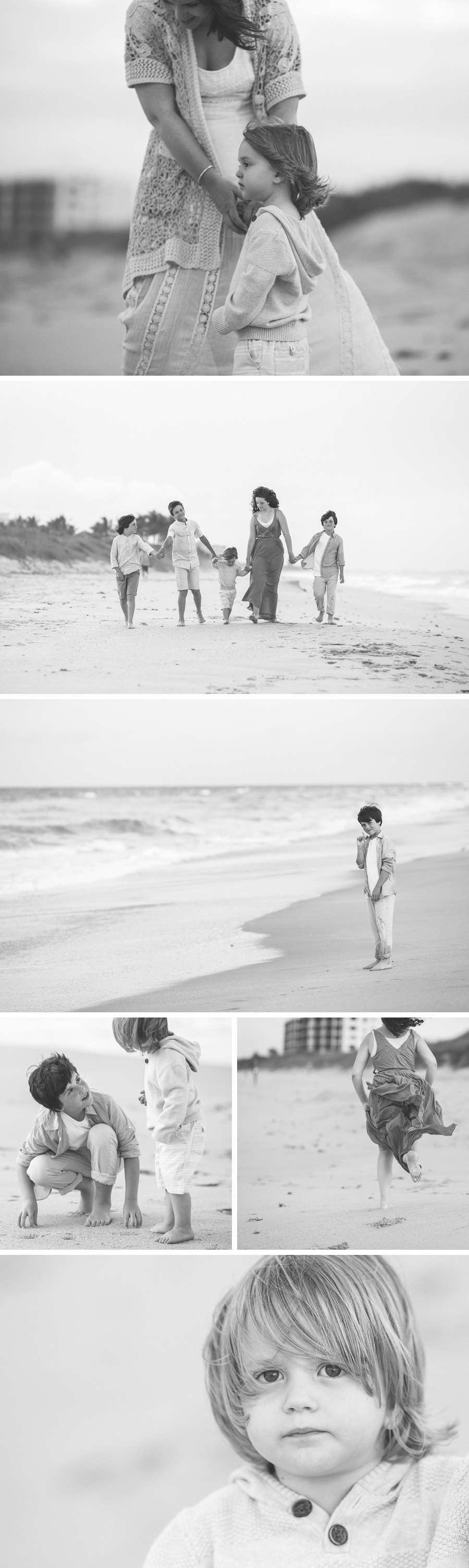 beach in black and white | Chattanooga Family Photographer | Sweet Caroline Photographie
