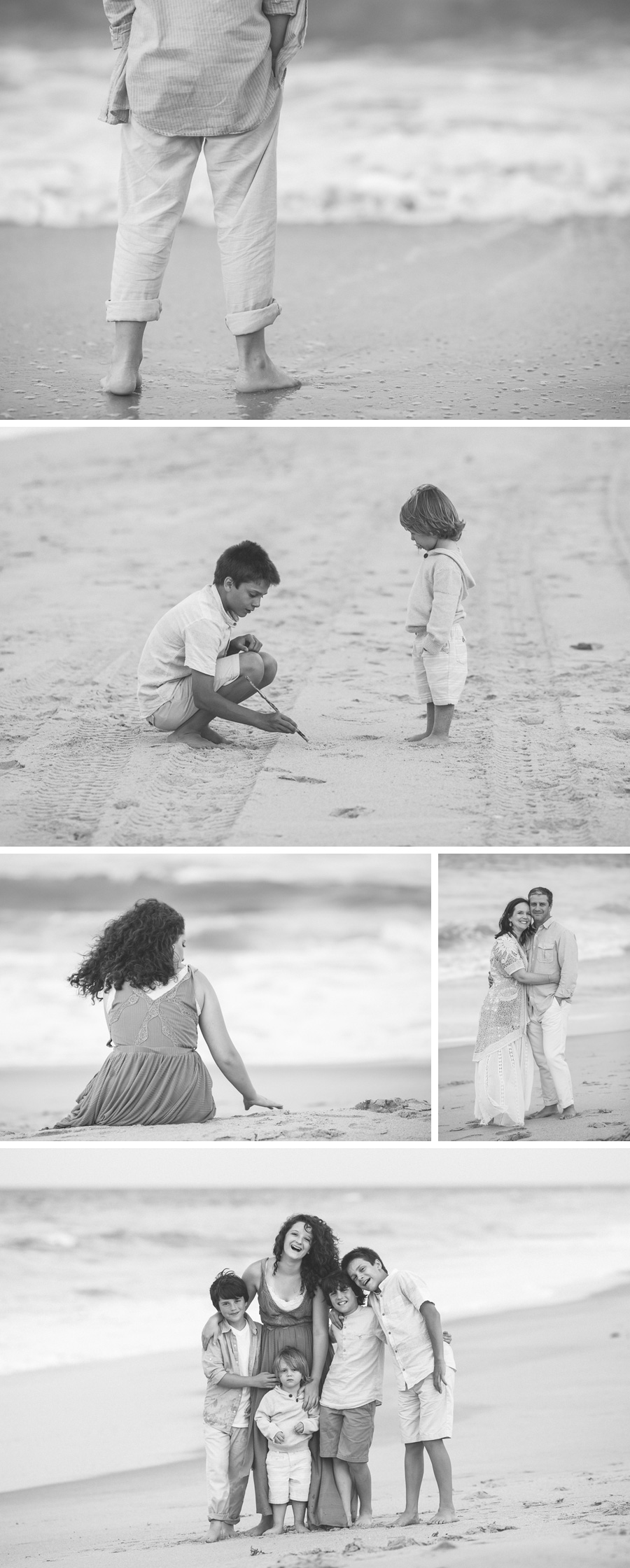 beach in black and white | Chattanooga Family Photographer | Sweet Caroline Photographie