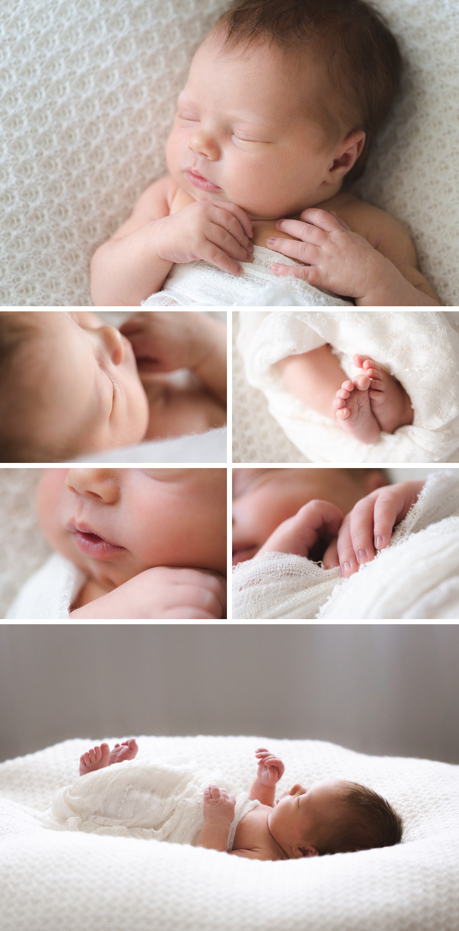 newborn girl simple portraits | Chattanooga Newborn Photographer | Sweet Caroline Photographie