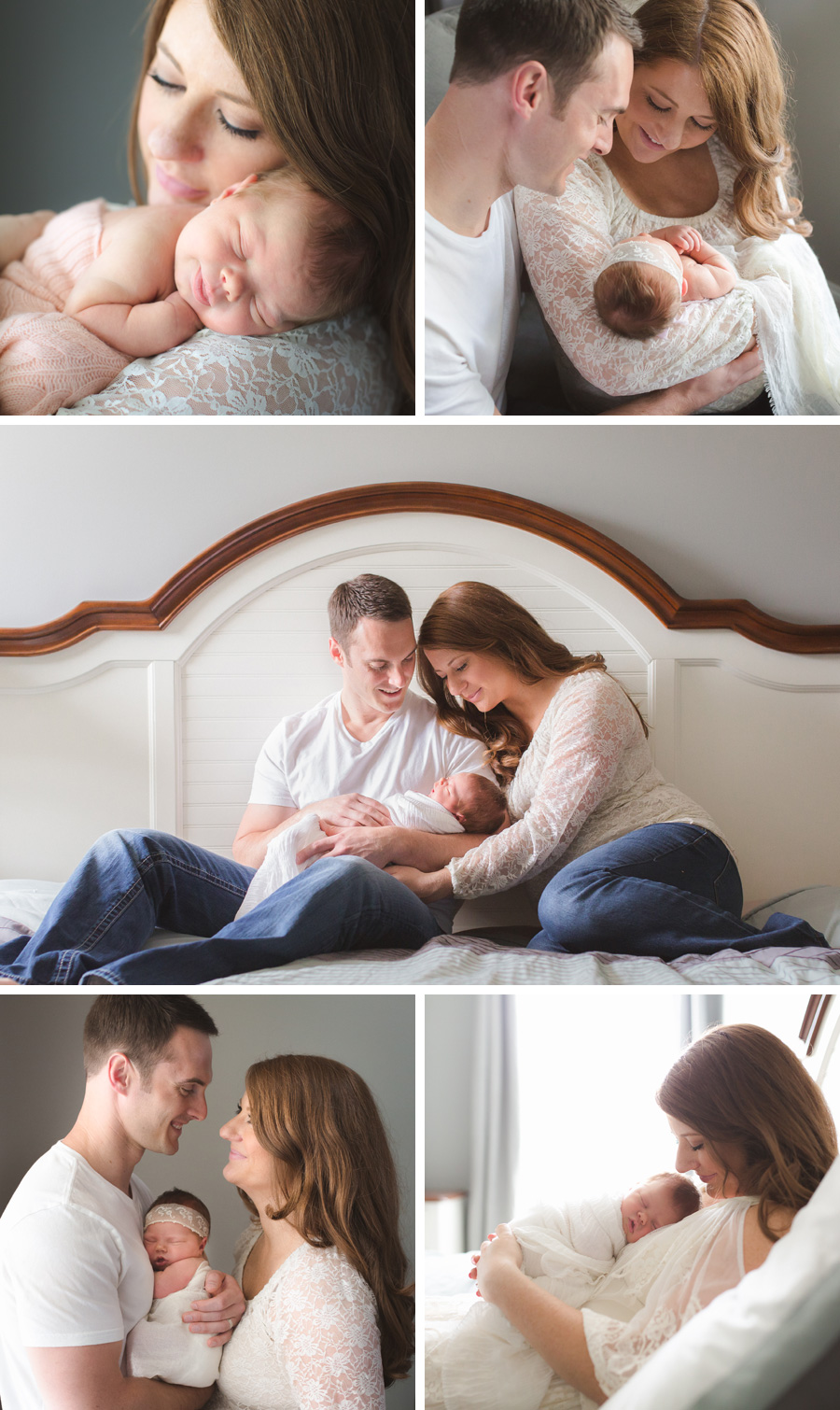 newborn girl family portraits | Chattanooga Newborn Photographer | Sweet Caroline Photographie