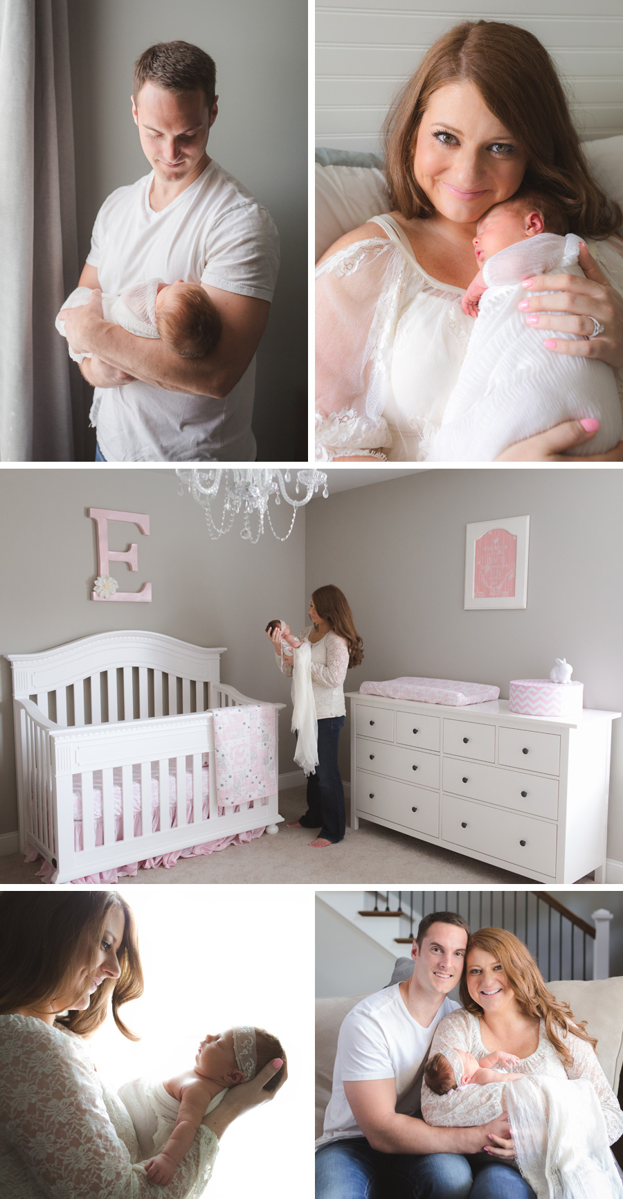 newborn girl in home portraits | Chattanooga Newborn Photographer | Sweet Caroline Photographie