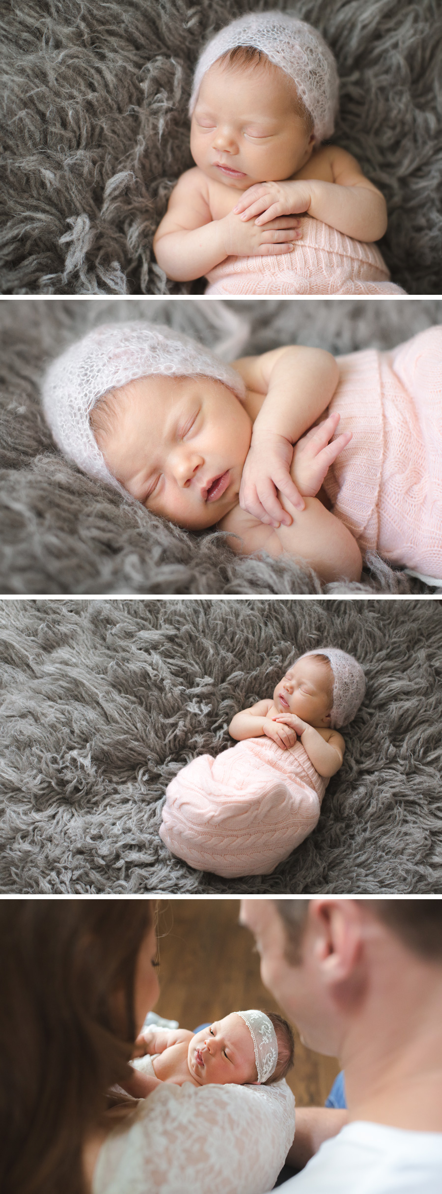 newborn girl simple portraits | Chattanooga Newborn Photographer | Sweet Caroline Photographie