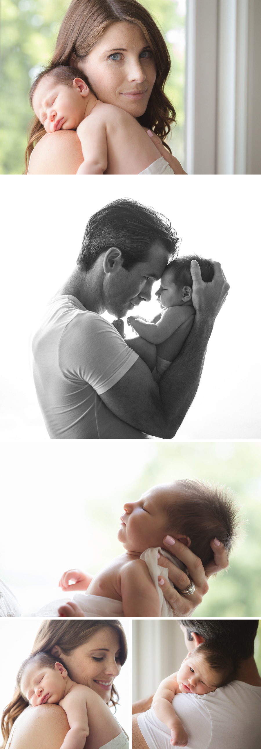 natural newborn baby boy with parents | Chattanooga Newborn Photographer | Sweet Caroline Photographie