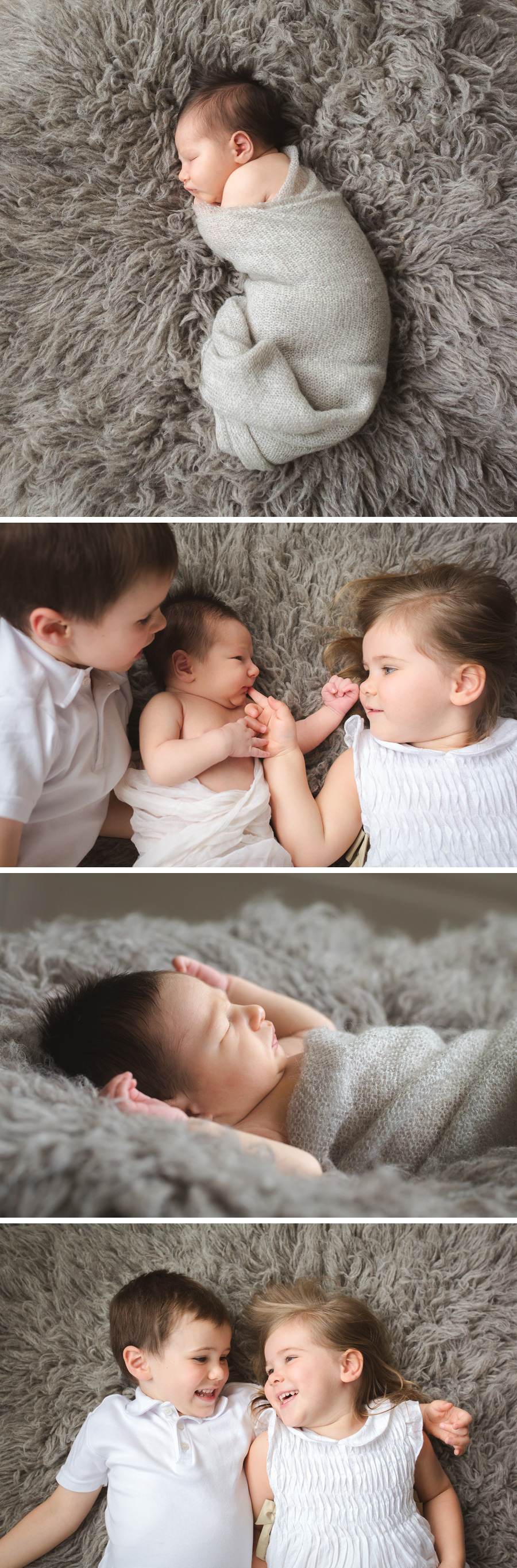 natural newborn baby boy and siblings | Chattanooga Newborn Photographer | Sweet Caroline Photographie