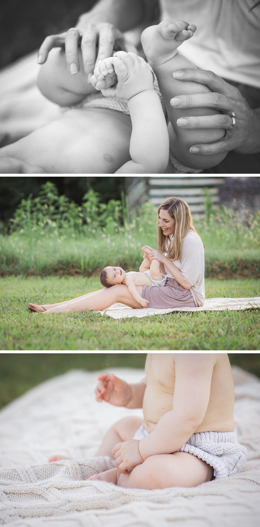 7 month old baby boy outdoor photos | Chattanooga Baby Photographer | Sweet Caroline Photographie