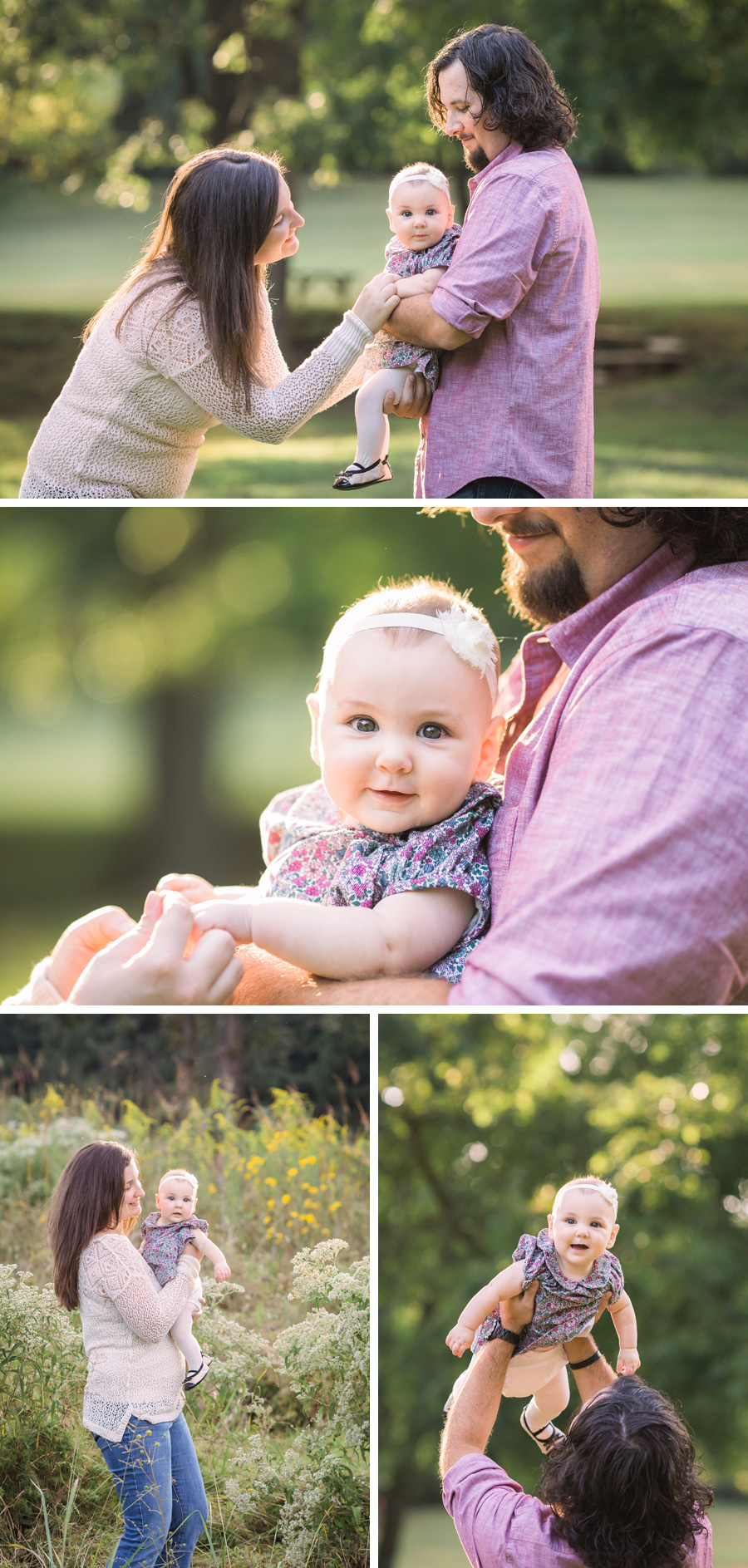 six month baby girl outdoor portraits | Chattanooga Baby Photographer | Sweet Caroline Photographie