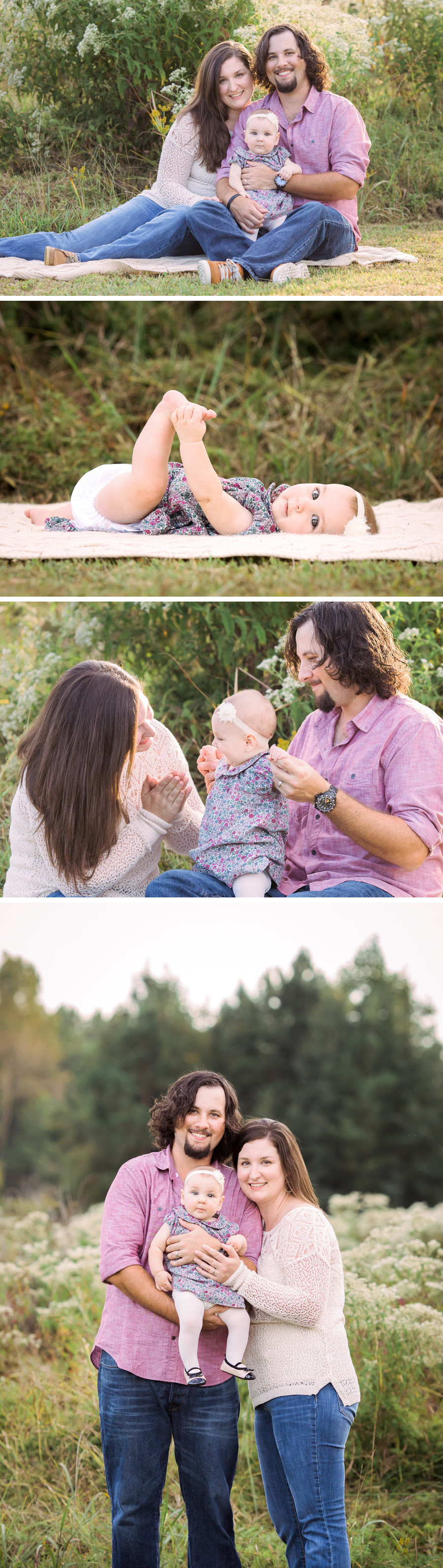 six month baby girl outdoor portraits | Chattanooga Baby Photographer | Sweet Caroline Photographie