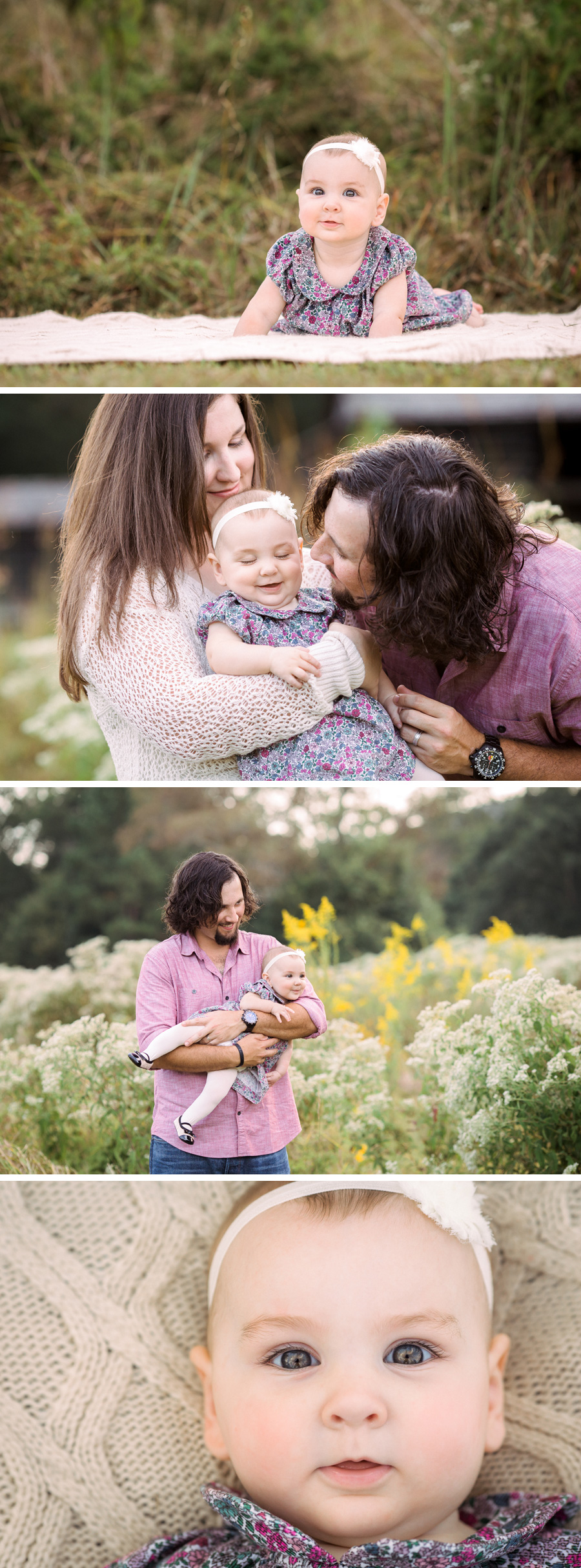 six month baby girl outdoor portraits | Chattanooga Baby Photographer | Sweet Caroline Photographie