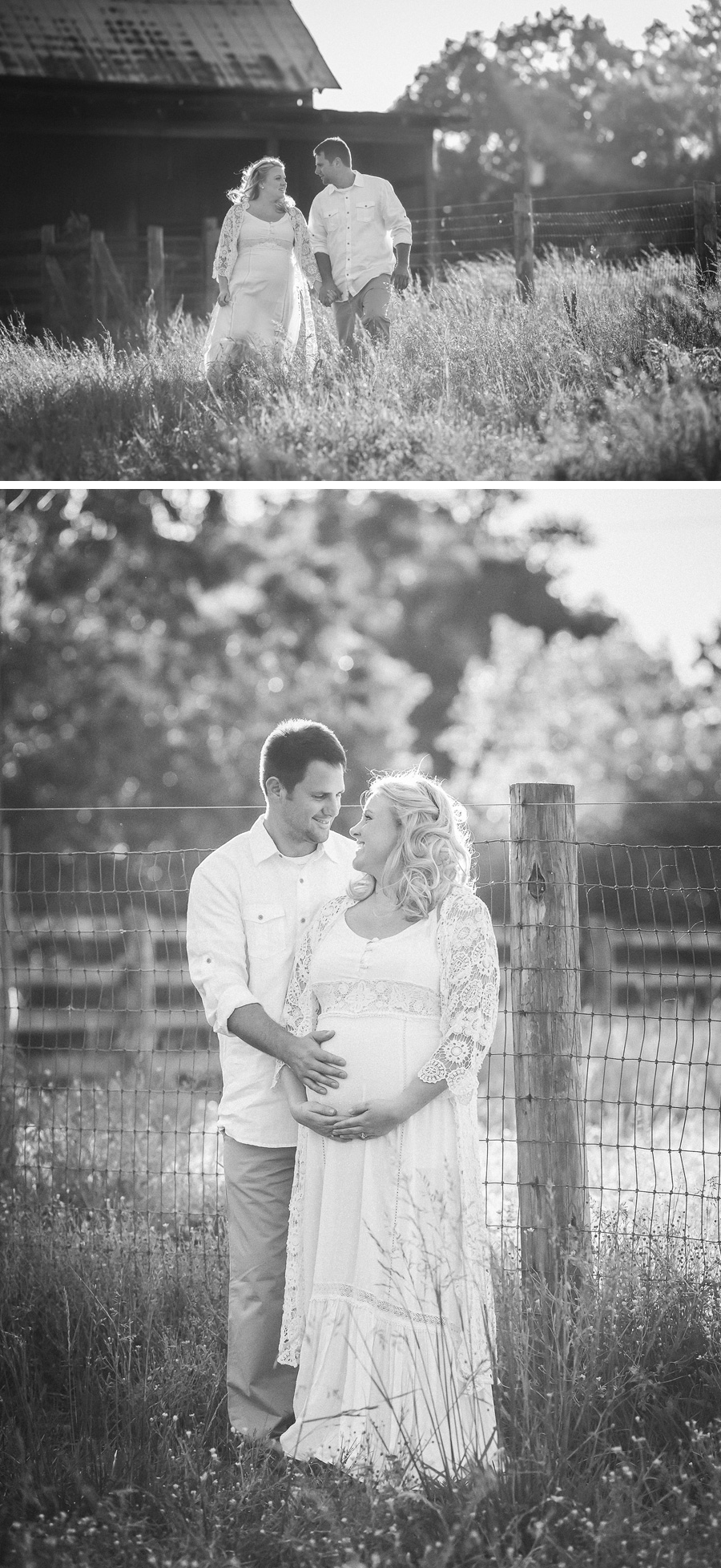 Chattanooga Photographer | Sweet Caroline Photographie | black and white outdoor maternity portraits