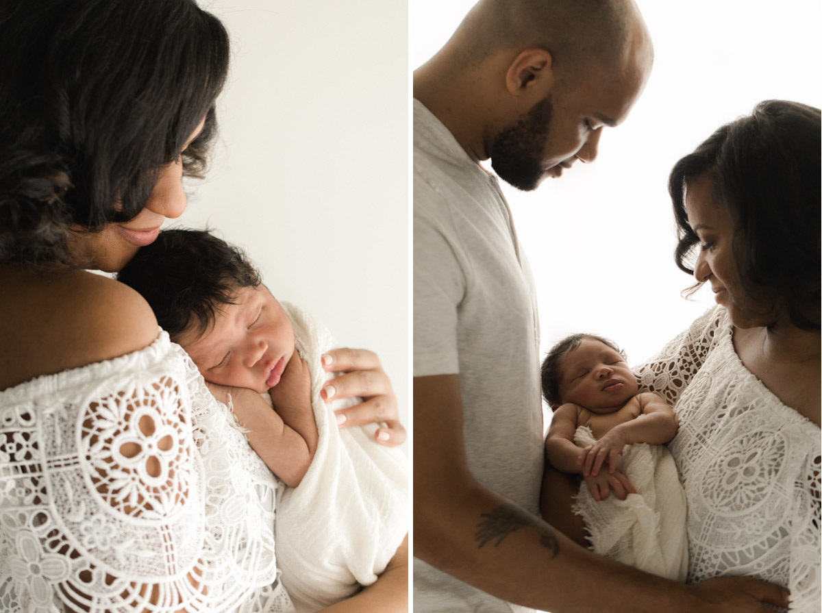 studio newborn and parents | Sweet Caroline Photographie