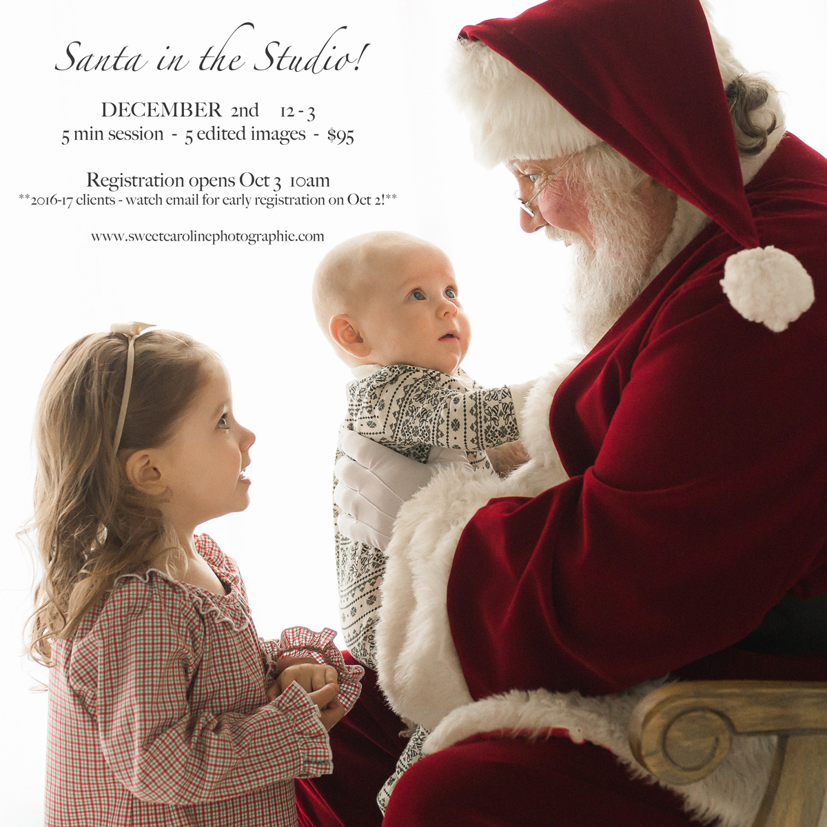 Sweet Caroline Photographie | Santa Studio Sessions 2017