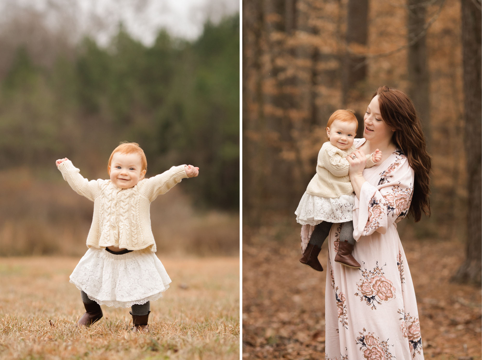 winter outdoor family photographs | Sweet Caroline Photographi