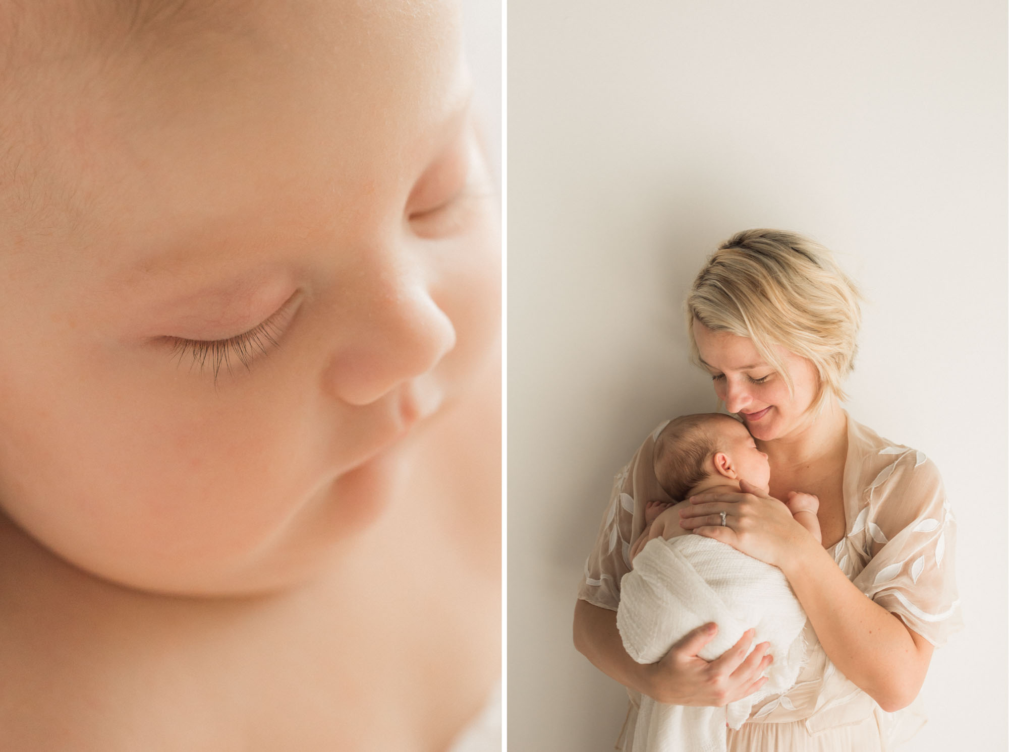 newborn baby with parents | Sweet Caroline Photographie